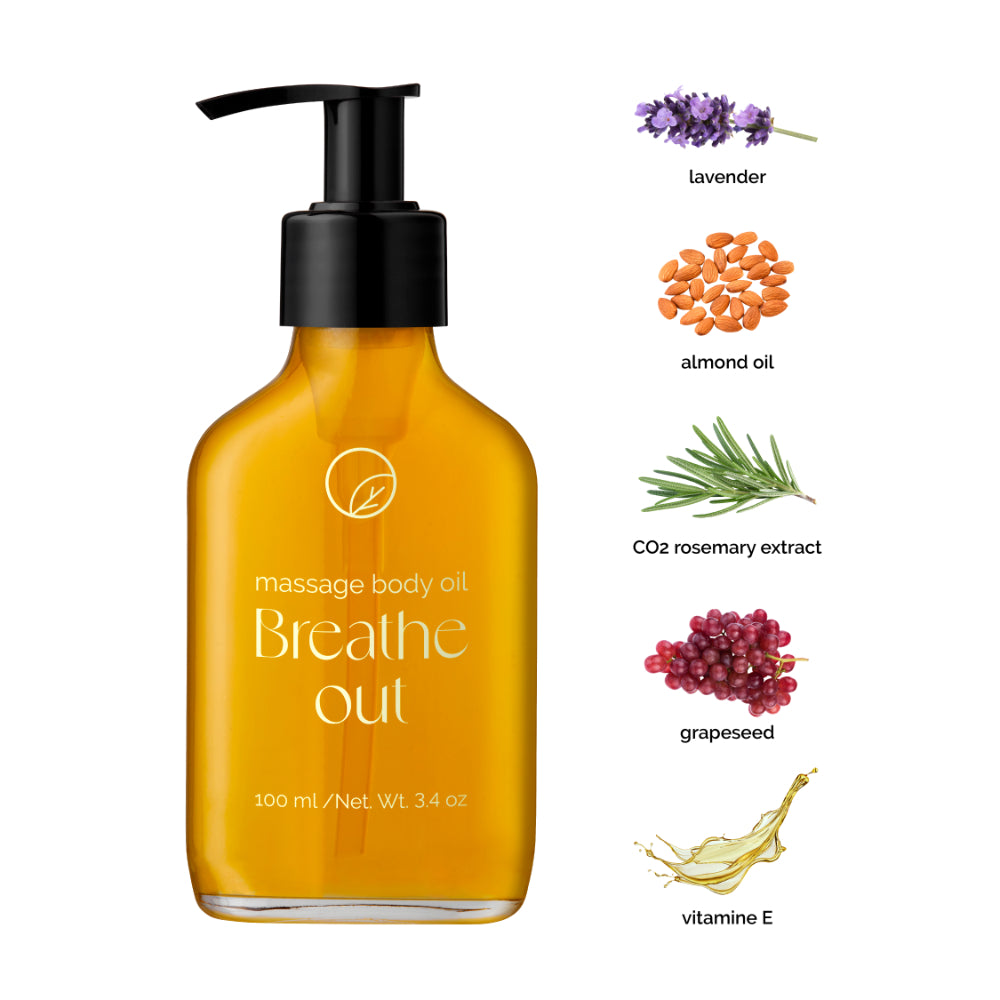 Breathe Out Massage Body Oil